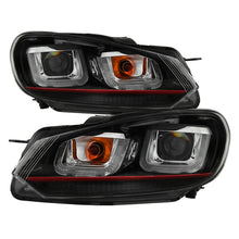 Load image into Gallery viewer, SPYDER 5082046 -Spyder Volkswagen Golf / GTI 10-13 Version 3 Projector Headlights - Black PRO-YD-VG10V3R-DRL-BK
