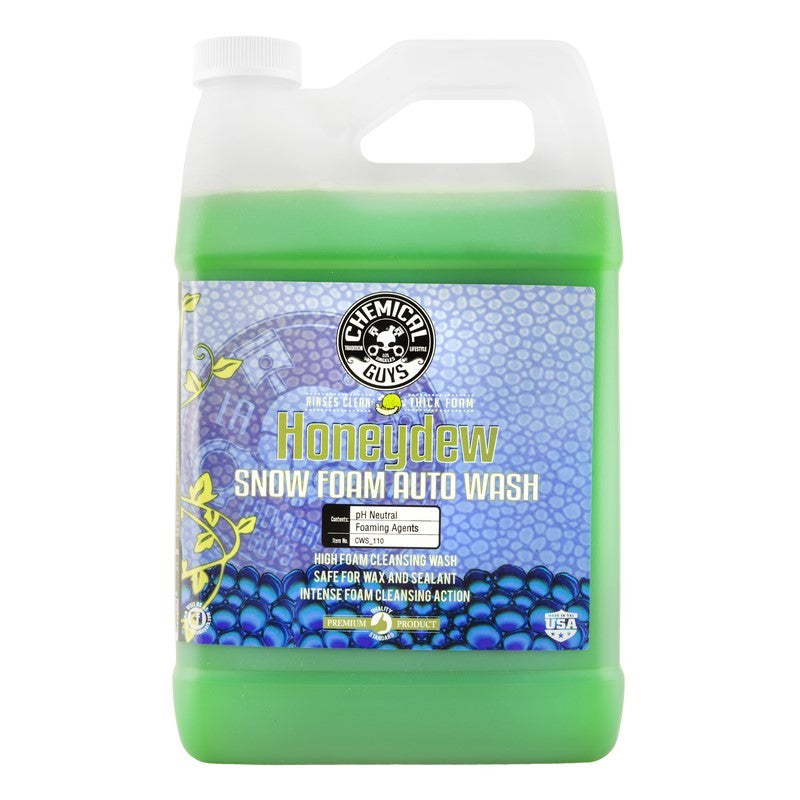 Chemical Guys CWS_110 - Honeydew Snow Foam Auto Wash Cleansing Shampoo - 1 Gallon