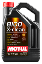 Load image into Gallery viewer, Motul 5L Synthetic Engine Oil 8100 5W40 X-CLEAN C3 -505 01-502 00-505 00-LL04