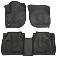 Load image into Gallery viewer, Husky Liners FITS: 15 Honda Fit Weatherbeater Black Front and Second Seat Floor Liners