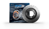 SHW Performance PFL39965 -SHW 99-08 Porsche 911 Carrera 3.6L w/o Ceramic Brakes Left Front Cross-Drilled MB Brake Rotor