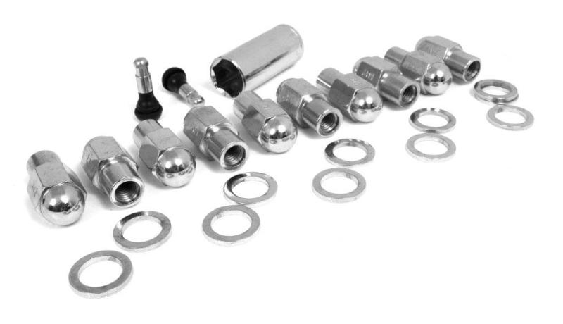 Race Star 601-1410-10 - 14mmx2.0 Lightning Truck Closed End Deluxe Lug Kit - 10 PK