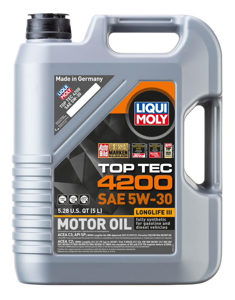 LIQUI MOLY 2011 - 5L Top Tec 4200 Motor Oil 5W30