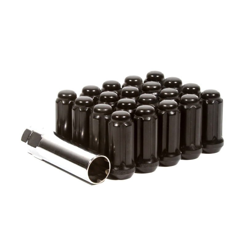Method Wheels LK-W56015SEB - Method Lug Nut Kit - Extended Thread Spline - 12x1.5 - 6 Lug Kit - Black