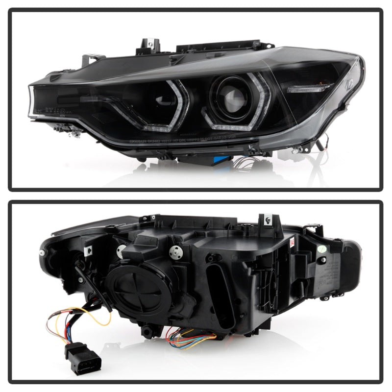 SPYDER 5086754 -Spyder 12-14 BMW F30 3 Series 4DR Projector Headlights - Black PRO-YD-BMWF3012-AFSHID-BK