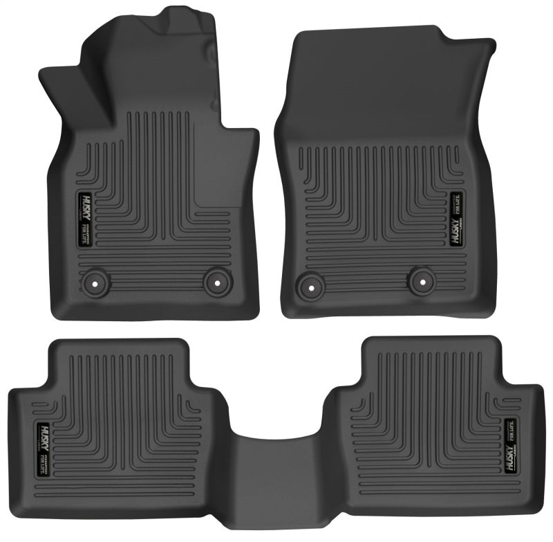 Husky Liners FITS: 95121 - 19-22 Mazda 3 / 20-22 CX-30 WeatherBeater Front & 2nd Seat Floor Liners - Black