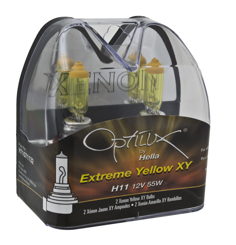 Hella Optilux H11 55W XY Extreme Yellow Bulbs (Pair) – EuroPartShop