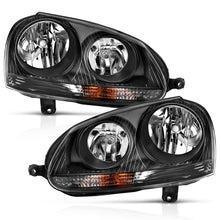 Load image into Gallery viewer, ANZO 121542 - 2006-2009 Volkswagen Us Rabbit Crystal Headlight Black (Halogen Only)