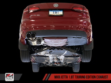 Load image into Gallery viewer, AWE Tuning 3015-23050 - Mk6 GLI 2.0T - Mk6 Jetta 1.8T Touring Edition Exhaust - Diamond Black Tips