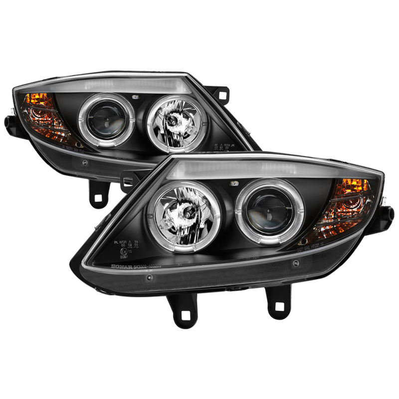 SPYDER 5029072 -Spyder BMW Z4 03-08 Projector Headlights Halogen Model Only - LED Halo Black PRO-YD-BMWZ403-HL-BK