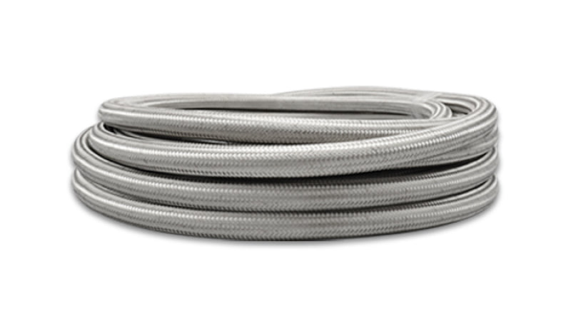 Vibrant 18426 - SS Braided Flex Hose with PTFE Liner -6 AN 0.32in ID (20 foot roll)