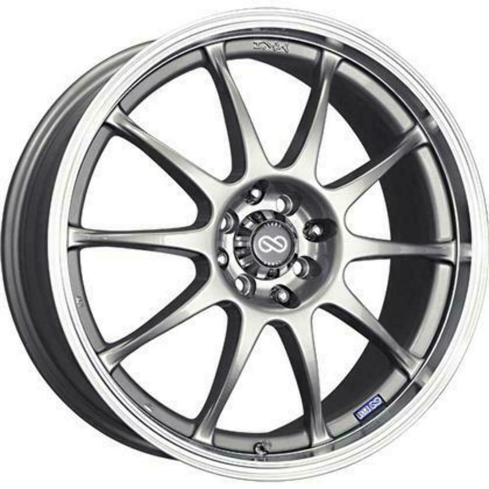 Enkei 409-565-01SP - J10 15x6.5 4x100/114.3 38mm Offset 72.62mm Bore Dia Silver w/ Machined Lip Wheel