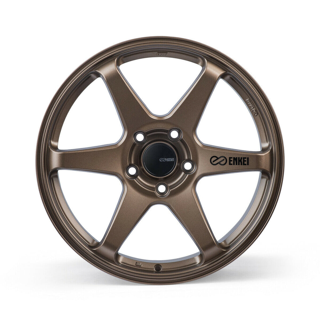 Enkei 539-780-6540ZP - T6R 17x8 40mm Offset 5x114.3 Bolt Pattern 72.6 Bore Matte Bronze Wheel