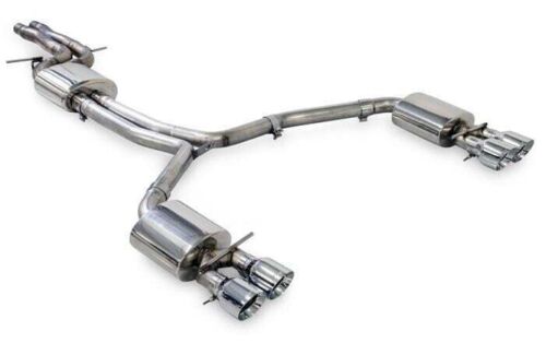 AWE Tuning 3015-43076 - Audi C7.5 A6 3.0T Touring Edition Exhaust - Quad Outlet Diamond Black Tips